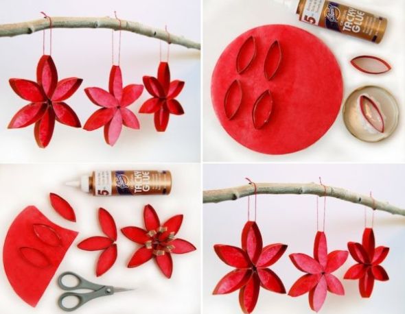 10 Ideias de Enfeites para Árvore de Natal com Material Reciclável 10 Ideias de Enfeites para Árvore de Natal com Material Reciclável