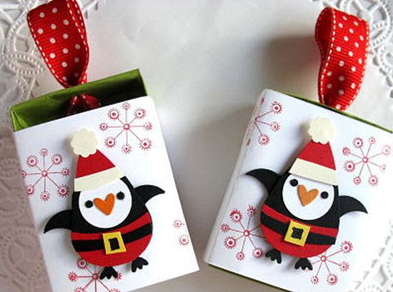 6 Enfeites de Natal Feitos com Caixa de Fósforo 6 Enfeites de Natal Feitos com Caixa de Fósforo
