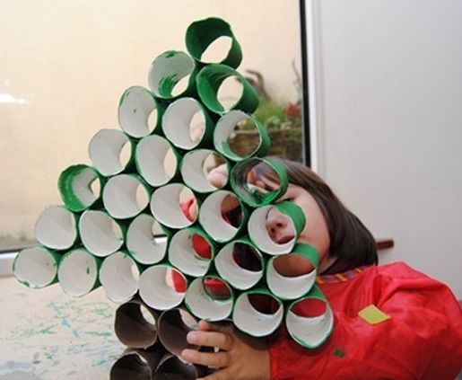 Como Fazer uma Árvore de Natal de Rolo de Papel Higiênico Como Fazer uma Árvore de Natal de Rolo de Papel Higiênico