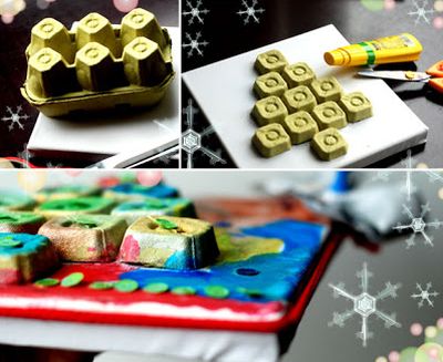 Árvore de Natal Feita com Caixas de Ovos Árvore de Natal Feita com Caixas de Ovos