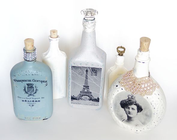 Faça esta transferência de imagem para garrafa de vidro para customizar as suas peças (Foto: savedbylovecreations.com) 