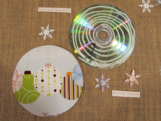 Enfeite de Árvore de Natal com Reaproveitamento de CD Enfeite de Árvore de Natal com Reaproveitamento de CD