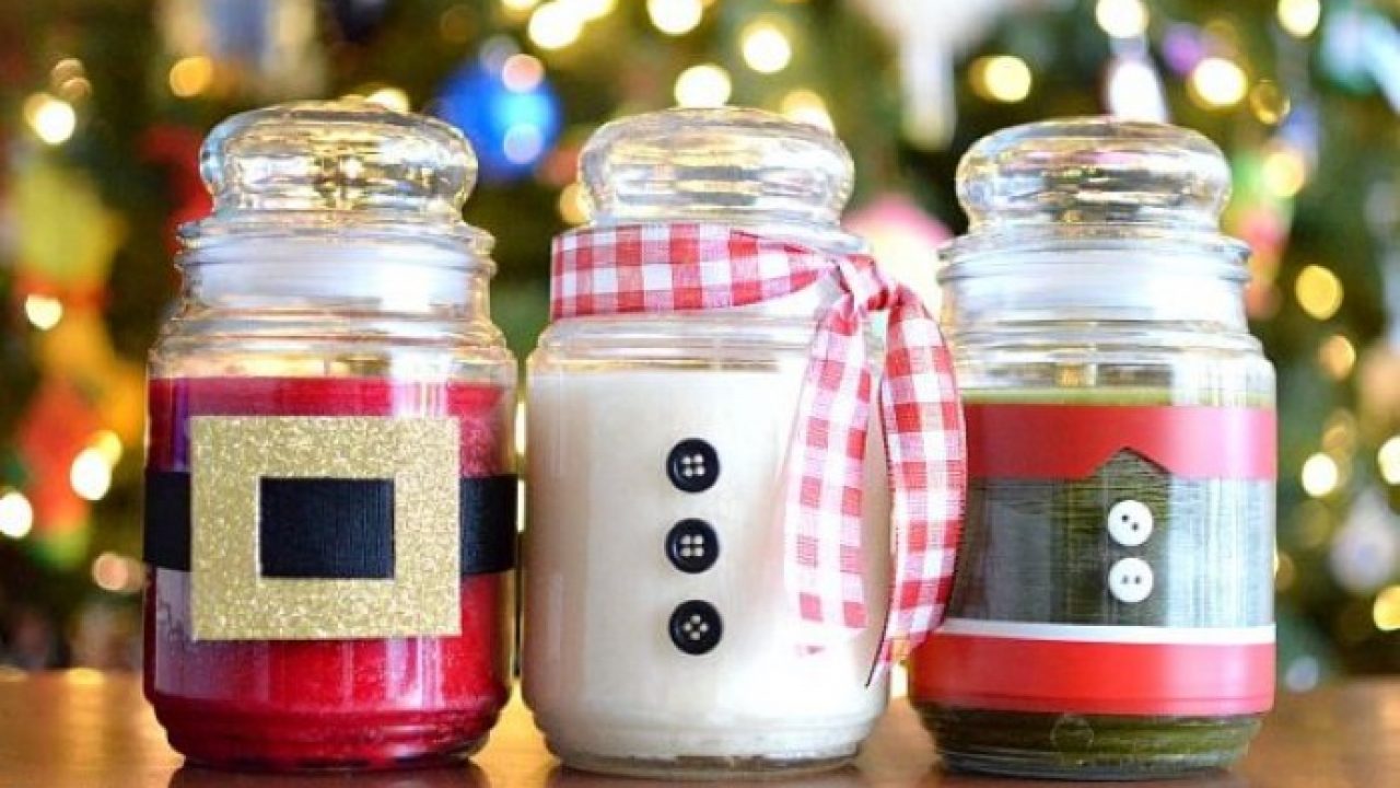 Ideias de Artesanatos de Natal com Potes de Vidro Reciclado – Reciclagem no Meio Ambiente