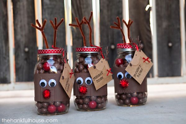 Ideias de Artesanatos de Natal com Potes de Vidro Reciclado