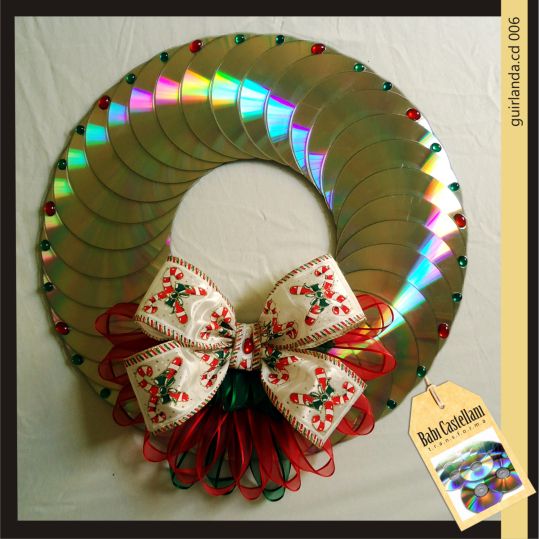 Ideias para Decoração de Natal com Reciclagem de CD Ideias para Decoração de Natal com Reciclagem de CD