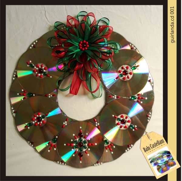 Ideias para Decoração de Natal com Reciclagem de CD Ideias para Decoração de Natal com Reciclagem de CD