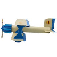 avião de material reciclado