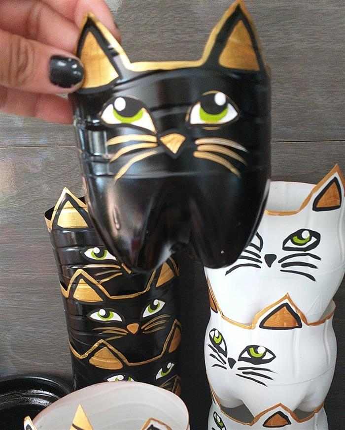 artesanato com garrafa pet vasos