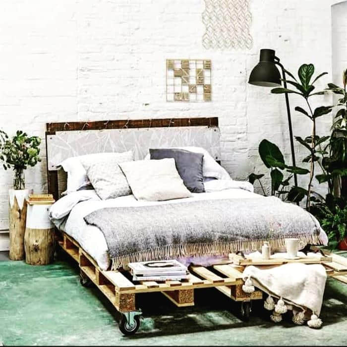 decoração com pallet no quarto