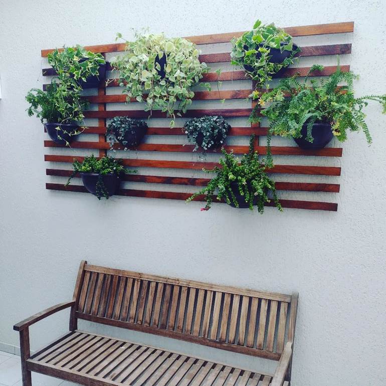 Jardim vertical de pallet