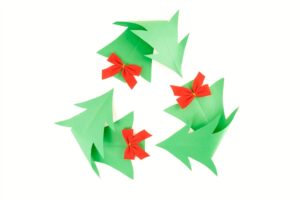 árvore de Natal reciclada